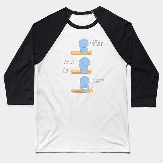 Sit With You Baseball T-Shirt by Jang_and_Fox